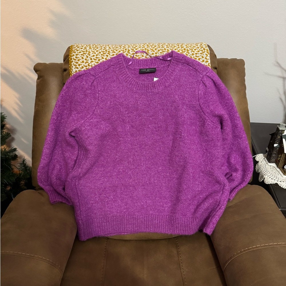 NEW! Lane Bryant Fuchsia Sweater Cozy Knit